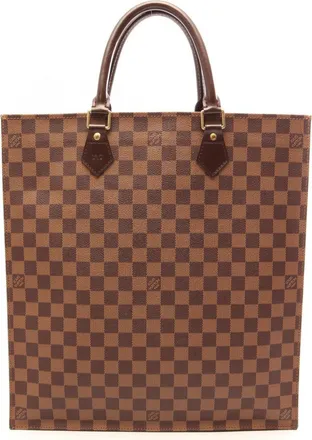 Louis Vuitton Brown Coated Canvas Pvc Leather Handbag Tote Bag (Pre-Owned)