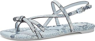 Kate Spade New York Loop Flat Sandals Womens Sandals Pale Sapphirine : 8.5 M, Leather