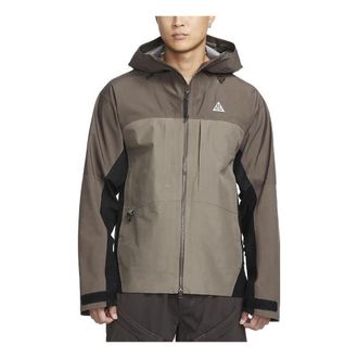 Nike x ACG hooded zipped jacket Brown Grey DQ5772-004