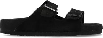 Birkenstock Arizona Narrow Fit - Dames - Sandalen - Zwart - 36 EU - Leer - Schoenen
