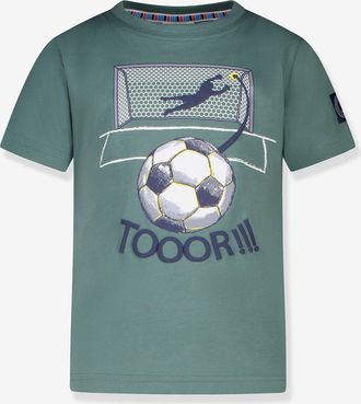 Salt And Pepper T-Shirt mit Fussball-Motiv Jungen Salt and Pepper salbeigr&uuml;n