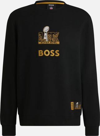 Boss Orange by Hugo Boss Heren Sweatshirt BOSS Orange x NFL Wilkins in Zwart