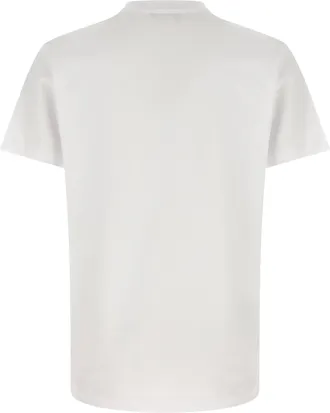 Versace Logo-Embroidered T-shirt - White