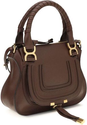 Chlo&eacute; Womens Shoulder Bag Brown Calf Leather Bos
