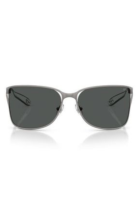Diesel 61mm Pillow Sunglasses in Matte Gunmetal /Dark Grey at Nordstrom
