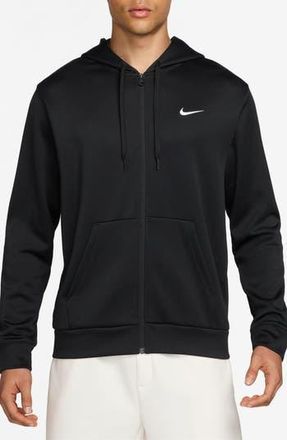 Nike Hyverse Dri-FIT Fleece Zip Hoodie in Black/White at Nordstrom Rack, Size Xx-Large