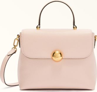Furla Moonlight Borsa A Mano S Dusty Pink Rosa Pelle Di Vitello Notte Donna