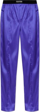 Tom Ford Zijden Pyjamabroek - Heren - Pyjama - Paars - S - Nachtkleding