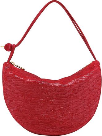 Longchamp Le Roseau Sparkling Wristlet Clutch in Red at Nordstrom