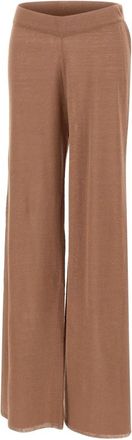 KANGRA Broeken, Dames, Bruin, M, Linnen, Rechte broek