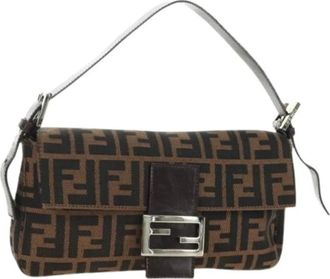 Fendi Pre-owned Borsa a Spalla Vintage Zucca Canvas - - Pre-owned - Donna - Marrone - ONE SIZE