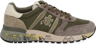 Premiata Layered Multicolour Sneakers With Textured Sole