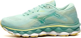 Mizuno Wave Sky 7 Womens Running Shoes - Green - Size UK 6