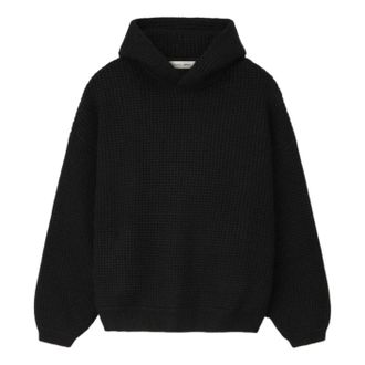 Fear of God Heavy Waffle 90s Hoodie Vintage Black 192HO254361F