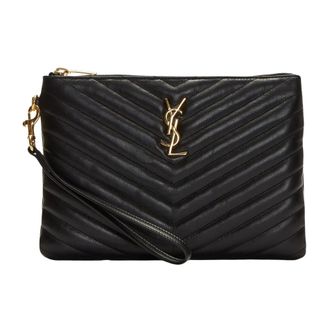 Saint Laurent Dames, Tassen, Zwart, Maat: ONE Size Katoen