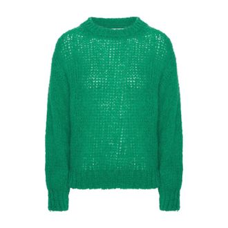 Americandreams Leonnie Alpaca Pullover - Dames - Ronde hals truien - Groen - S - Wol - Truien & Vesten