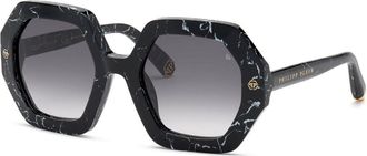 Philipp Plein SPP039M 0869 Womens Sunglasses Black Size 53