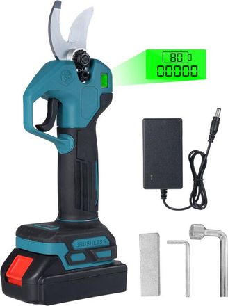 OEM Tijeras El&eacute;ctricas Sin Escobillas De 21 V Con Bater&iacute;a De 1300 Mah, Hoja De Acero Al Carbono Sk5, Di&aacute;metro De Corte De 30 Mm, Interruptor De Seguridad 