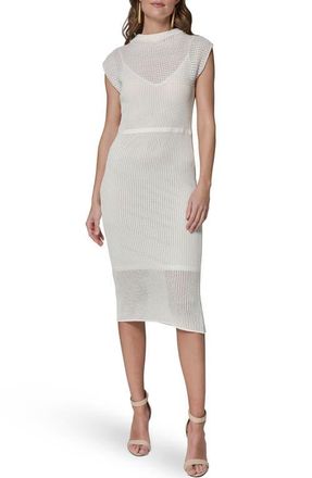 DKNY Knit Sheath Dress in Cream at Nordstrom, Size X-Large