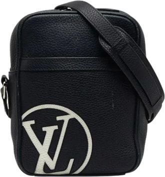 Louis Vuitton Pre-owned Cross Body Bags, female, Blue, Size: ONE SIZE Pre-owned Leather crossbody-bags