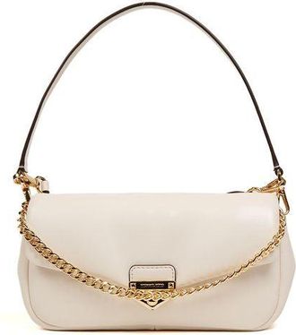 Michael Kors Womens Crossbody Bag Light Cream Polyvinyl Chloride Crossbody-bags