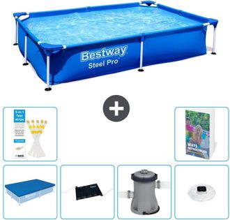 Bestway Piscina Bestway Steel Pro Rectangular - 221x150x43 Cm - 7-piezas S154