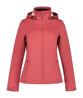 Icepeak Softshelljacke ICEPEAK D SOFTSHELLJACKE BOISE, Damen, Gr. 34, pink (raspberry), Softshell, Obermaterial: 100% Polyester, sehr schmal, eingesetzt B&uuml;ndc
