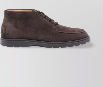 Tod's ankle lace-up suede desert boots