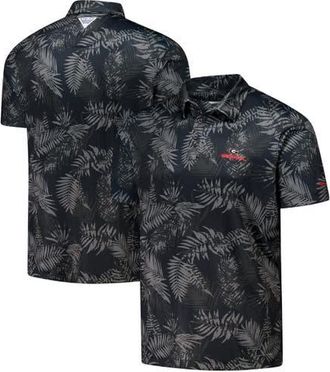 Columbia Mens Columbia Black Georgia Bulldogs PFG Super Terminal Tackle Omni-Shade Bangalows Polo at Nordstrom, Size Medium