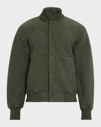 Canada Goose Men & apos;s Hudson Fleece Snap-Front Bomber Jacket