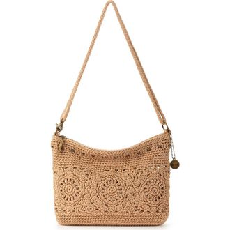 The Sak Lumi Covertible Crossbody Hand Crochet Bag in Bamboo Medallion at Nordstrom