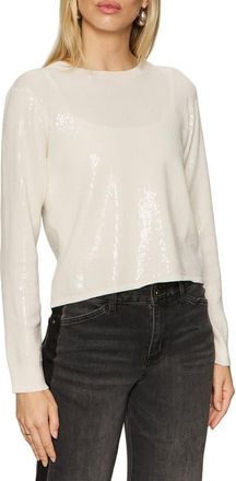 Sanctuary Sparkle Together Sweater in Chalk White at Nordstrom, Size X-Large