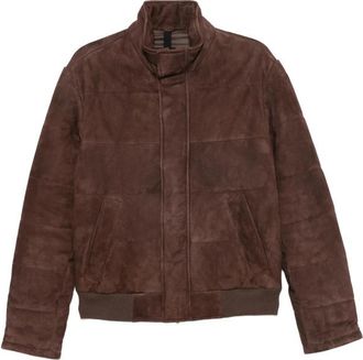 Tagliatore Quilted Suede Jacket
