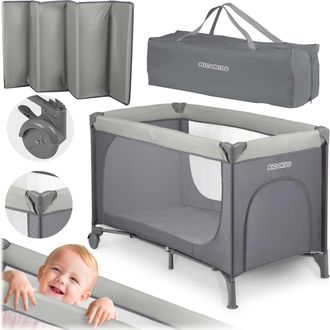 OEM Cuna De Viaje 125 X 65 X 78 Cm Rk-240 Gris Claro