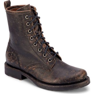 Frye Veronica Combat Boot in Black Black at Nordstrom Rack, Size 5.5