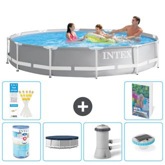 Intex Piscina Prism Frame Redonda - 366x76 Cm - 7-piezas S100