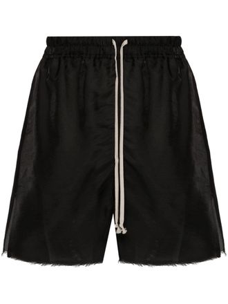 Rick Owens Shorts semi trasparenti - Nero