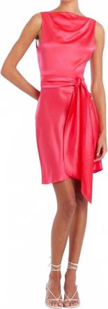 Amanda Uprichard Rosemary Silk Mini Dress In Begonia