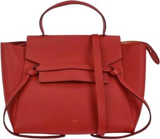 Celine Pre-owned Handbags, female, Red, Size: ONE SIZE Pre-owned Vintage Leather Handbag