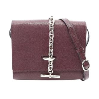 Herm&egrave;s Borsa a spalla Pre-owned Chaine dAncre To Go Compact in pelle Chevre - - Pre-owned - Donna - Rosso - ONE SIZE