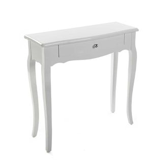 VERSA Consola recibidor con caj&oacute;n en madera aglomerada blanco