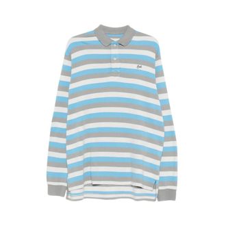 ERL Polo Shirts, male, Multicolor, Size: XL Striped Long Sleeve Polo