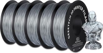 OEM Filamento Para Impresora 3d, Material Pla, Compatibilidad Vers&aacute;til, Color Plata