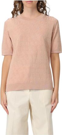 Fendi Mujer, Camisetas, Rosa, Talla: S