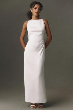 BHLDN Open-Back Slip Dress
