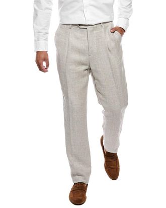 Brunello Cucinelli Linen & Wool-Blend Trouser