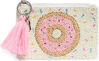 Collection XIIX Frosted Donut Beaded Coin Pouch in Ivory Multi at Nordstrom Rack