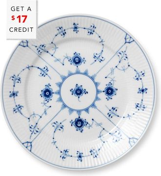 ROYAL COPENHAGEN 8.75In Blue Fluted Plain Salad Plate