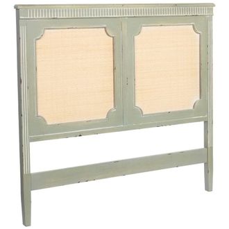 Wanderlust Deco Cabecero de cama de madera con rejilla 150x5x130h cm