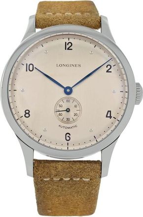 Longines Pre-owned Longines Heritage 1945 Quartz Champagne Dial Mens Watch L2.813.4